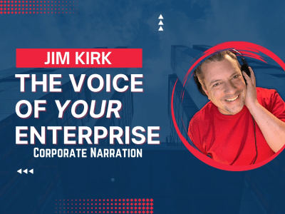A corporate narration voice over