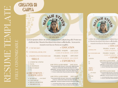 A cohesive and well designed resume that will land you your DREAM JOB