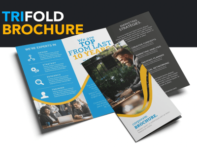 Trifold brochure or bifold flyer