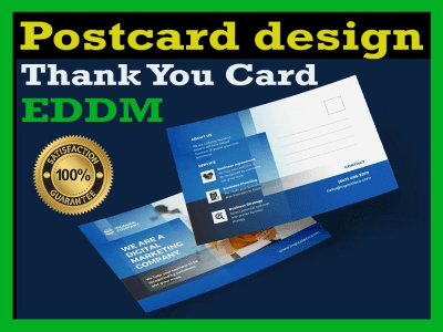 Attractive postcard design, EDDM & Thank you card design