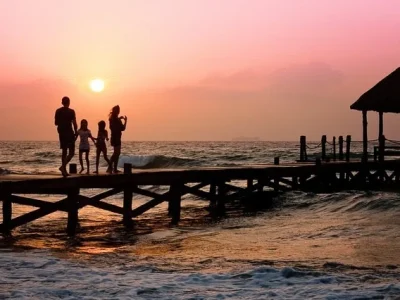 A fantastic slideshow with background music and texts overlays