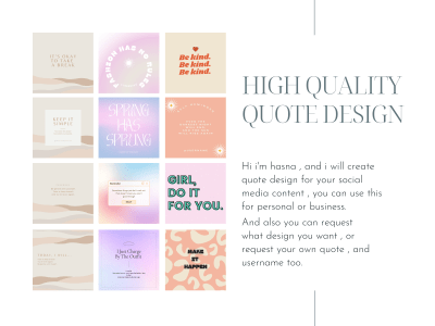 High Quality Quote Design ( Modern , Aesthetic ) For Your Social Media