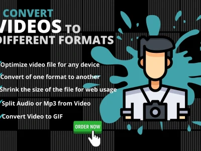 Convert videos to different formats