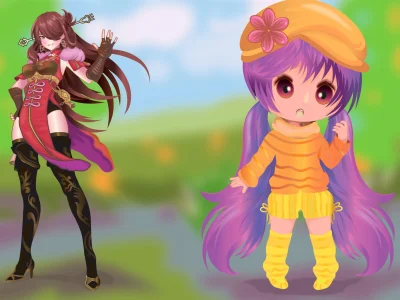 Your idea in anime and manga style
