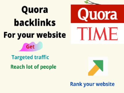 10 HQ Quora answer By Different Account backlinks