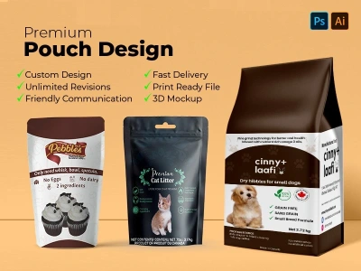 Pouch design, label design, food packaging, mylar bag, label with a ...