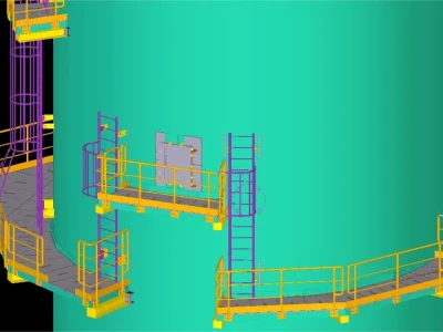 Steel structure shop drawings on Tekla Structures
