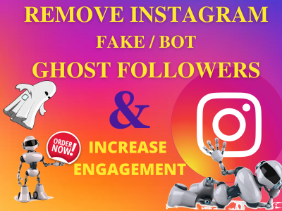 Remove Instagram Ghost Followers , Clean Instagram Fake Followers safely