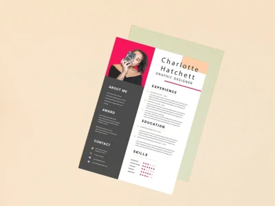 An Interactive Professional CV/Resume Design in French, English, or Arabic