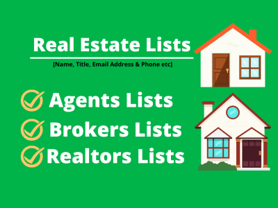 Real estate agent, realtors and brokers list of your business location