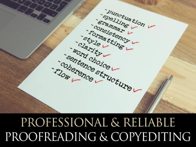 Professional and reliable proofreading and copyediting.