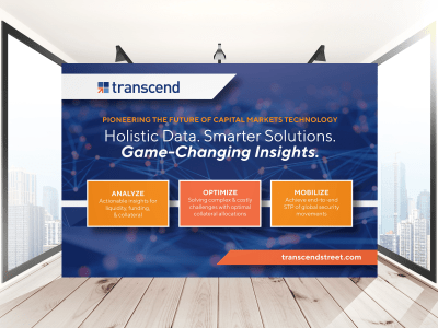An exhibition backdrop, banner, or trade show booth design for your brand