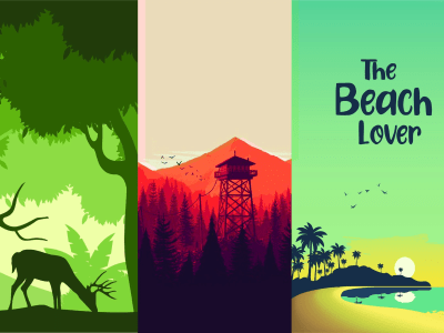 A beautiful landscape illustration, background concept art