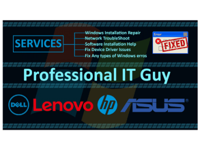Repair, fix any windows computer or laptop issues remotely