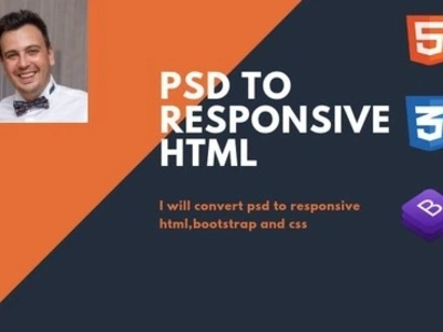 PSD to HTML/CSS/Bootstrap/Responsive File | Upwork