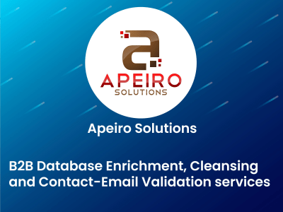 B2B Database Enrichment, Cleansing and Contact-Email Validation services