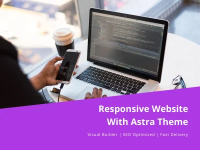 A responsive WordPress website with Astra theme