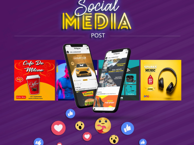 Attractive social media post design