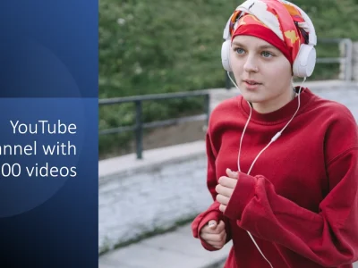 An optimized YouTube channel with 100 videos.