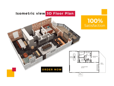 High Quality Architectural 3D Floor Plan Modeling & Rendering