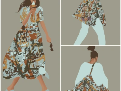 A stylish fashion illustration in high resolution | Upwork