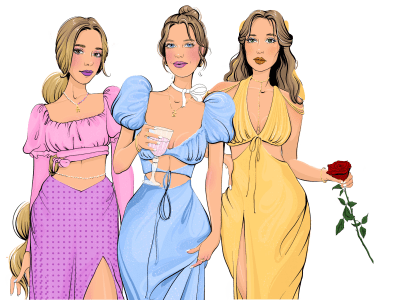 A portrait in the image of a Disney princess