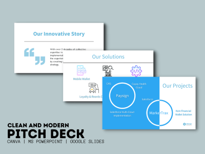 A Clean and Modern Pitch Deck