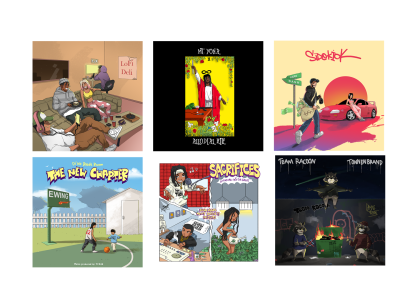 Cool illustration album cover