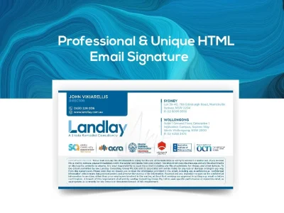 A professional HTML Email Signature for your business