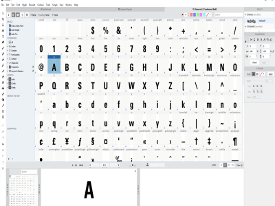 To create your own FONT, like Arial, Helvetica
