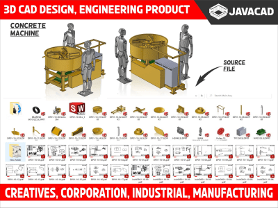 3D CAD design, mechanical part, and engineering product