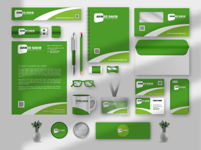 Business card, letterhead, logo, or stationery items