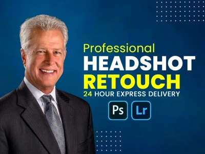 Corporate headshot retouch and portrait photo editing professionally