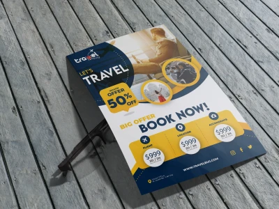 A professional flyer/brochure/catalog/food menu for your business