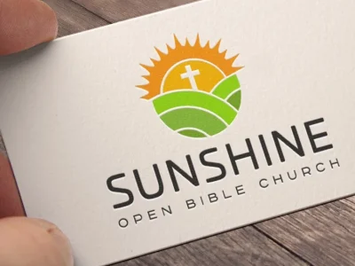 A modern and unique church, Christian, religious, or ministry shield logo
