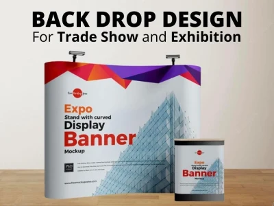 Professional backdrop design for trade show & exhibition