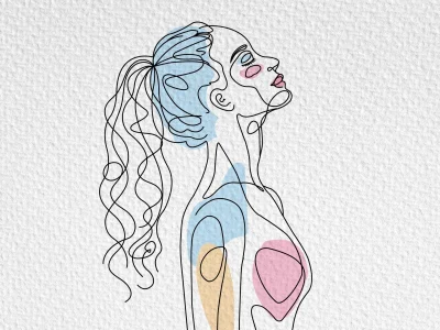 Vector line art illustration