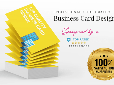 Professional business card design that represents your brand well.