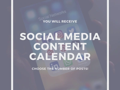 A social media calendar with fun and relevant captions