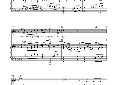 A transcription, arrangement, and engraving of any piece of music