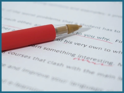 A thorough proofreading of your book, document, manual, ...