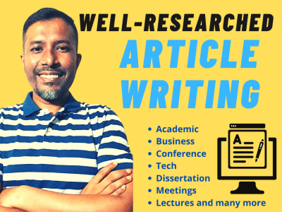 A Well-Researched Article Writing Service For Your Blog