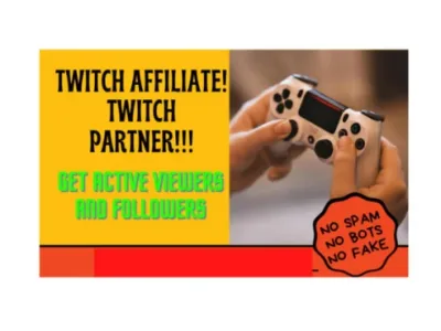 Viral Twitch Promotion to get you Active Live Viewers Audience