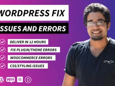 Wordpress errors, issues and wordpress bugs fixing with ongoing support