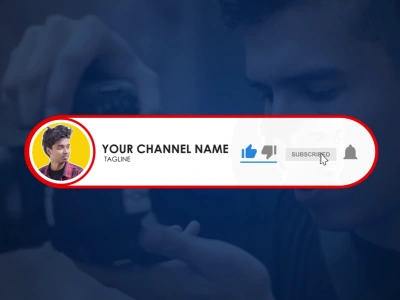 Custom lower third and subscribe button animation