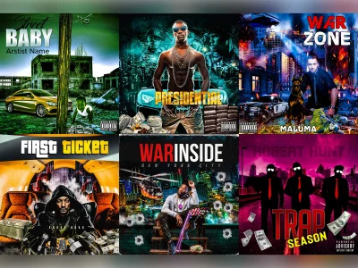A creative Album cover, Single cover, Mixtape cover for your music