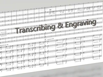Professional music engraving/transcription (Musescore, Sibelius, Finale)