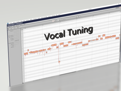 Your vocal track perfectly tuned, preserving the natural sound. (Melodyne)