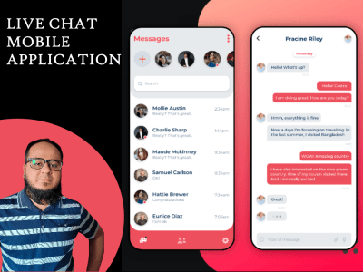 Live chat mobile and web application