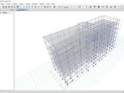 Structural design and calculation of Building using ETABS Software.